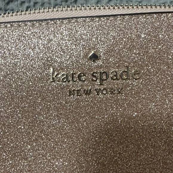 Kate Spade Metallic Rose Gold Cosmetic Case - Picture 4 of 4